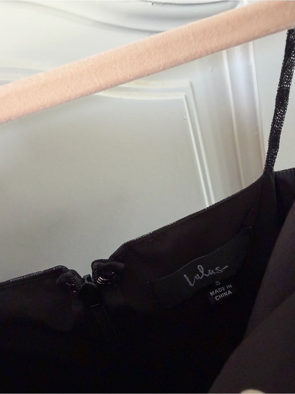 Lulu's Black Sheer Dot Maxi Dress with Tie Straps - Picture 5 of 6